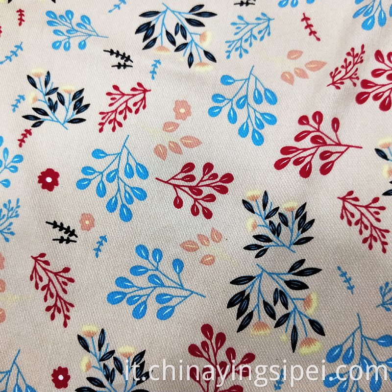 Vendita di piccoli fiori stampa medio peso 100% in tessuto in tessuto natalizio in tessuto 100% rayon